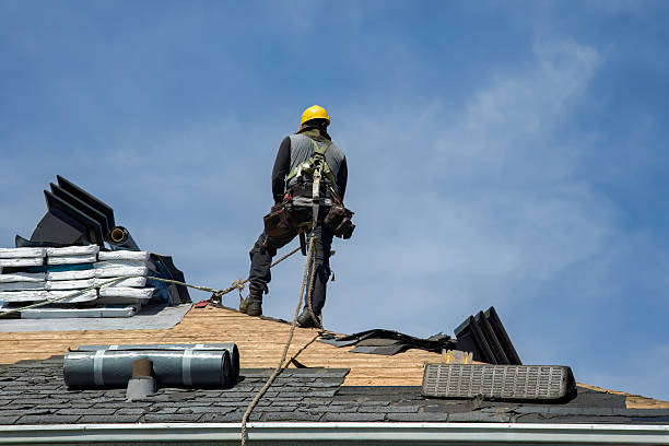 Professional Roofing technician working in Burkeville, VA